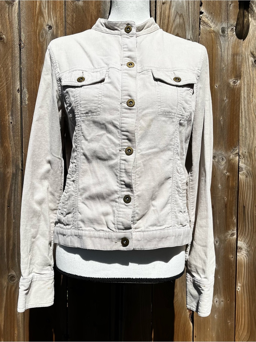 Y2K Vintage Rubbish 100% Cotton Fall Beige Corduroy Jacket Accepting Offers!